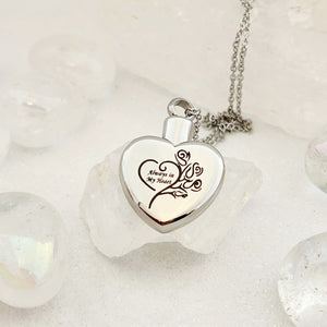Always in My Heart Keepsake Memorial Pendant w. Chain