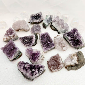 Natural Brazilian Amethyst Cluster Calm & Healing Crystal small