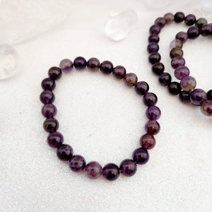 Amethyst Crystal Bracelet | Calming & Soothing | Assorted 8-9mm