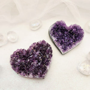 Amethyst Druzy Heart