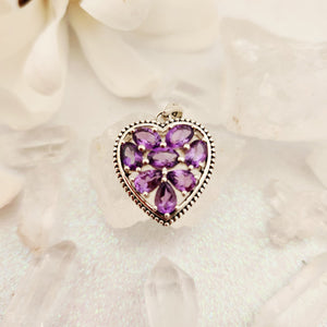 Amethyst Heart Pendant
