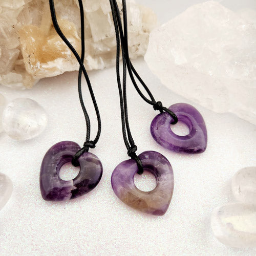 Amethyst Heart Pendant