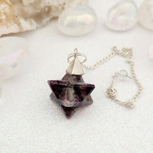 Amethyst Merkaba Pendulum