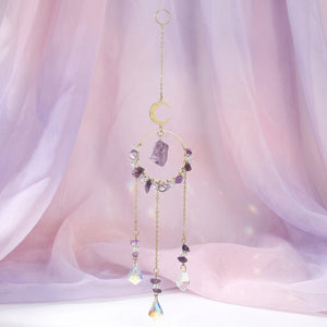 Amethyst Moon Halo | Prism Suncatcher | Window Hanging