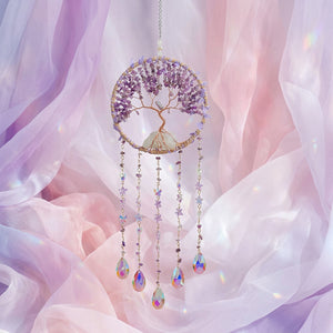 Amethyst Tree of Life | Prism Suncatcher | Window Hanging