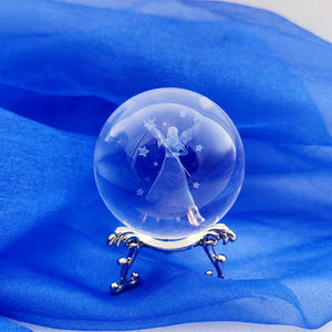 Angel Glass Ball w. Stand