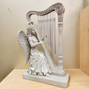 Angel with Harp | Wind Chime | Memorial Statue