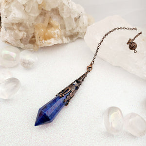 Antique Look Lapis Lazuli Pendulum