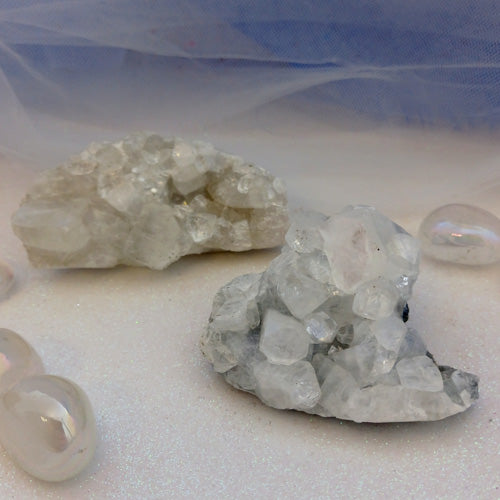 Apophyllite Cluster (assorted. approx. 6.7-7.8x4.2-5.3cm)