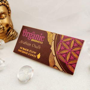 Arabian Oudh Backflow Incense Cones Organic Goodness