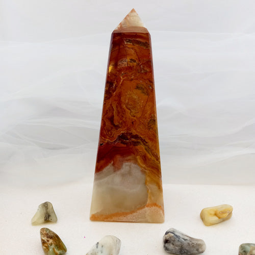 Banded Calcite Obelisk (approx. 20x7.5cm)