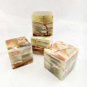 Banded Calcite aka Marble Onyx Cube