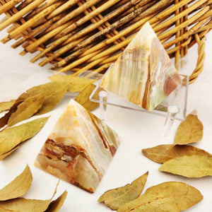 Banded Calcite aka Marble Onyx Pyramid