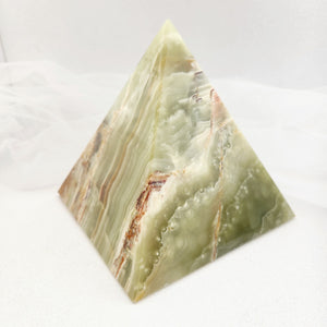 Banded Calcite aka Marble Onyx Pyramid