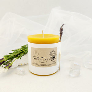Beeswax Pillar Candle 100% pure manawatu beeswax sm