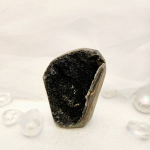 Black Amethyst Standing Druzy 