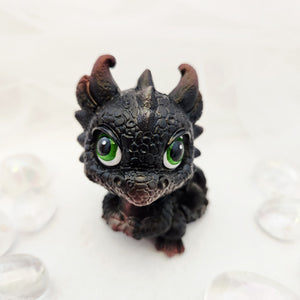 Black Baby Big Eyed Dragon