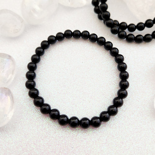 Black Obsidian Bracelet (approx. 6mm round beads)