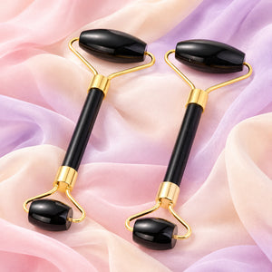 Black Obsidian Crystal Face Roller | Grounding & Protection | Assorted