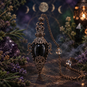 Black Obsidian Crystal Pendulum | Absorbing Negativity | Assorted