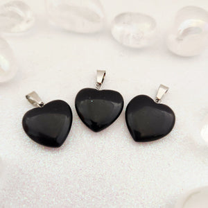 Black Obsidian Heart Pendant