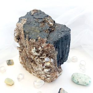 Black Tourmaline & Mica Specimen