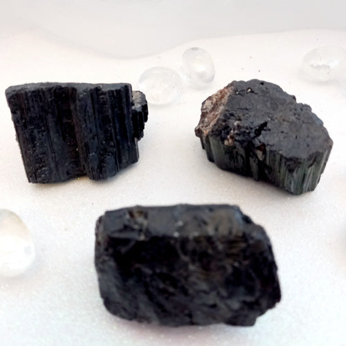 Black Tourmaline Rough Rock (assorted. approx. 5.3-5.9x3.3-3.9cm)