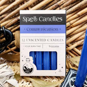 Blue Communication Spell Candles