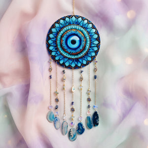 Blue Eye Mandala | Prism Suncatcher | Window Hanging