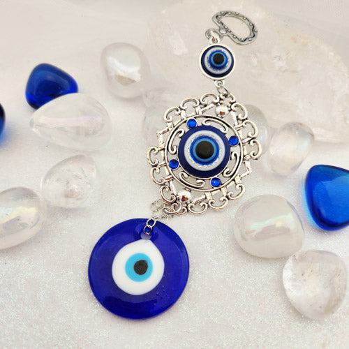 Blue Eye aka Evil Eye Flower Hanging