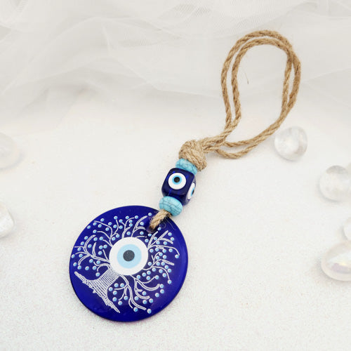 Blue Eye aka Evil Eye Tree of Life Hanging (approx. 20cm)
