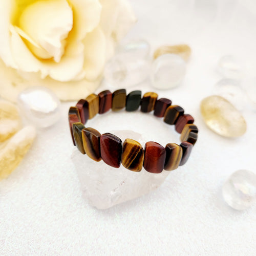 Blue, Gold, Red Tiger's Eye Bracelet (pre-loved by Riny)