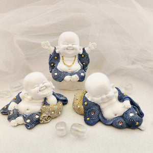 Blue Happy Buddha