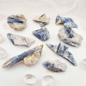 Blue Kyanite w. Quartz Specimen