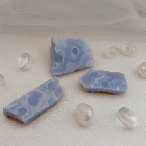 Blue Lace Agate Slab (assorted. approx. 6.2-7.5x2.9-5.6cm)