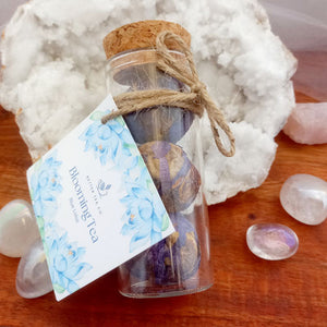 Blue Lotus Blooming Tea Balls in Glass Tube 