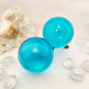 Blue Obsidian Sphere