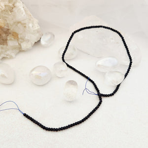 Blue Sandstone (man made) Faceted Bead Strand
