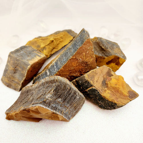 Blue Tiger's Eye Rough Rock (assorted. approx. 6.9-9.9x3.3-6.4cm)