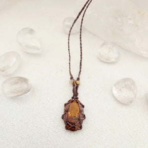 Boulder Opal Wrapped Pendant