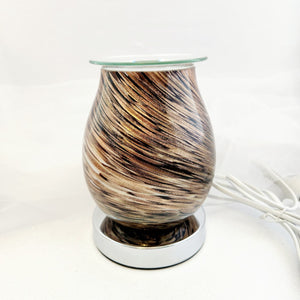 Bronze Swirl Light Up Electric Oil Burner