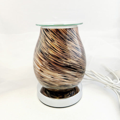 Bronze Swirl Light Up Electric Oil Burner