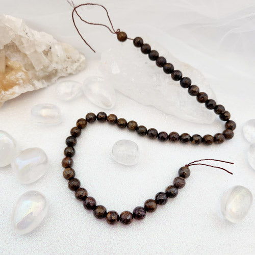 Bronzite Faceted Bead Strand (approx. 44-46 x 8mm beads)