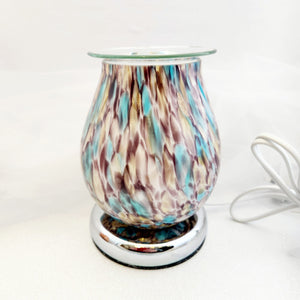 Brown & Blue Light Up Electric Oil Burner