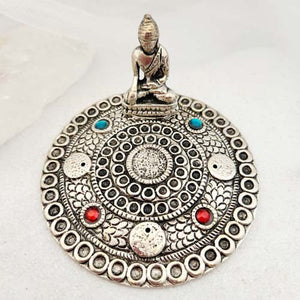 Buddha Incense Holder | Metal Alloy | Sticks & Cones | Silver