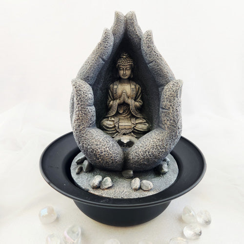 Buddha in Hands Water Feature (approx. 28x23.5cm)