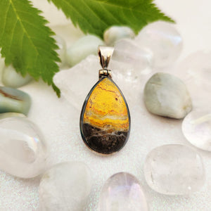 Bumble Bee Jasper Pendant