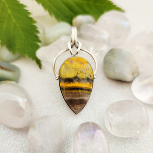 Bumble Bee Jasper Pendant