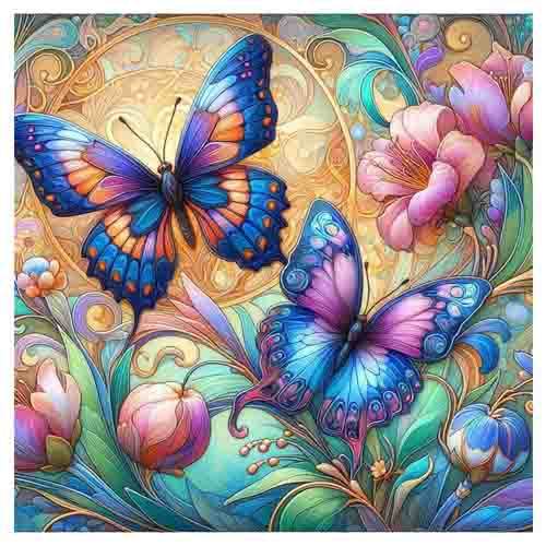 Butterflies Trivet (approx. 20x20cm)