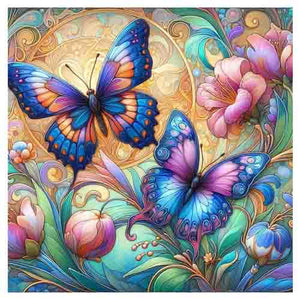 Butterflies Trivet | Ceramic & Cork
